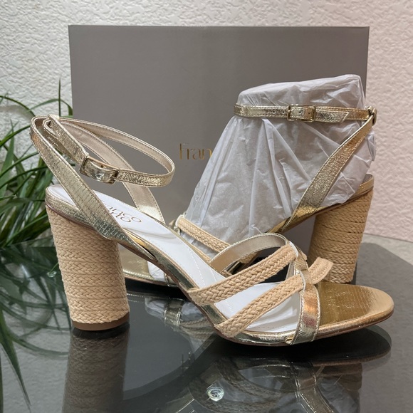 💥New In Box💥 Franco Sarto Olina Jute Block Heel Sandal Size 11 - Picture 9 of 9